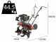 Blue Bird MZ 32640 - Motozappa a benzina 5.5 HP - Motore Loncin da 159cc