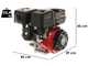 Motore a scoppio GeoTech-Pro 420 cc ad albero orizzontale - Avviamento elettrico