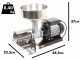 Reber 9008N - Passapomodoro N.3 - Motore ad induzione da 450 W