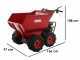 GeoTech-Pro GEOTRAK 500 - Motocarriola cingolata cassone dumper 500Kg