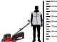 Ama TRX 421 - Tagliaerba a scoppio - 3in1: raccolta + scarico posteriore + mulching