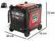 GeoTech-Pro PTGA 9000 - Generatore di corrente carrellato a benzina silenziato con AVR 7.5 kW - Continua 7 kW Monofase+ ATS