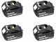 Rasaerba a batteria semovente-alluminio 2X18V-53cm MAKITA DLM533PT4 incluse 4 batterie