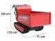 Blue Bird Transporter 500 H - Motocarriola cingolata estensibile 500Kg