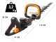 Zanon Raptor 600 - Tagliasiepi a batteria 50.4V/6.4Ah - Lama da 60 cm