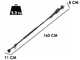 Campagnola Stark XL - Forbice elettrica da potatura su asta 230cm - 3x 21,6V 2,5 Ah