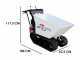 Seven Italy T500HD GX-E - Motocarriola cingolata dumper idraulico 500Kg