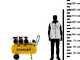Stanley DST 370/8/100-3 - Compressore aria elettrico monofase silenziato, oil-less - Motore 3 HP - 100 lt