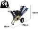 BullMach Hercules 65 L - Biotrituratore a scoppio - Motore Loncin LC170F 212cc