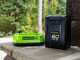 Greenworks G60PHT51 - Tagliasiepi su asta di prolunga a batteria 60V 2Ah - Starter kit 60V 2Ah in omaggio!