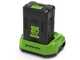 Starter kit GreenWorks 60V 4Ah Batteria + caricabatterie