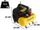 Stanley DST 100/8/6 - Compressore aria elettrico portatile monofase , oil-less - Motore 1 HP - 6 lt