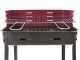 Seven Italy Flavia s/r 45 - Barbecue in ferro artigianale a carbone - 45,5x29,5cm