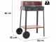 Mille Flavia c/r 45 - Barbecue in ferro artigianale a carbone - 45,5x29,5cm