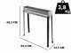 Seven Italy BBQ-60 INOX - Griglia per arrosticini a carbone - 60x14cm