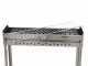 Seven Italy BBQ-60 INOX - Griglia per arrosticini a carbone - 60x14cm