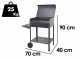 Seven Italy Polifemo Large - Barbecue in ferro artigianale a carbone - 67,5x37cm