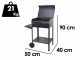 Seven Italy Polifemo Small - Barbecue in ferro artigianale a carbone - 47,5x37cm