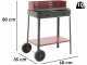 Mille Flavia c/r 55 - Barbecue in ferro artigianale a carbone - 55,5x29,5cm