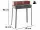 Seven Italy Flavia s/r 55 - Barbecue in ferro artigianale a carbone - 55,5x29,5cm