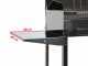 Mille Achille Large - Barbecue in acciaio inox artigianale a carbone - 67,5x37cm