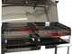 Seven Italy Achille Big - Barbecue in acciaio inox artigianale a carbone - 2x 47,5x37cm