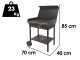 Seven Italy Vulcano Large - Barbecue in ferro artigianale a carbone - 67,5x37cm
