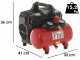 Fini Siltek S/6 - Compressore aria elettrico compatto portatile - Motore 1 HP - 8 bar