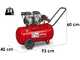 Fini Siltek 50 - Compressore aria elettrico monofase, oil-less - Motore 1.3 HP - 50 lt
