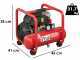 Fini Scout 6/244 - Compressore aria elettrico portatile monofase, oil-less- Motore 1.5 HP - 6 lt