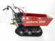 GeoTech Pro BMS 155 LE - Biotrituratore su motocarriola GeoPorter 330D semovente a cingoli 4 rulli - Motore Loncin da 15HP - Cassone dumper
