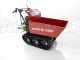 GeoTech Pro BMS 155 LE - Biotrituratore su motocarriola GeoPorter 330D semovente a cingoli 4 rulli - Motore Loncin da 15HP - Cassone dumper