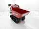 GeoTech Pro BMS 155 LE - Biotrituratore su motocarriola GeoPorter 330D semovente a cingoli 4 rulli - Motore Loncin da 15HP - Cassone dumper