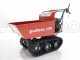 GeoTech Pro BMS 155 LE - Biotrituratore su motocarriola GeoPorter 330D semovente a cingoli 4 rulli - Motore Loncin da 15HP - Cassone dumper