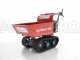 GeoTech Pro BMS 155 LE - Biotrituratore su motocarriola GeoPorter 330D semovente a cingoli 4 rulli - Motore Loncin da 15HP - Cassone dumper