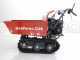 GeoTech Pro BMS 155 LE - Biotrituratore su motocarriola GeoPorter 330D semovente a cingoli 4 rulli - Motore Loncin da 15HP - Cassone dumper