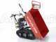 GeoTech Pro BMS 155 LE - Biotrituratore su motocarriola GeoPorter 330D semovente a cingoli 4 rulli - Motore Loncin da 15HP - Cassone dumper