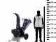 BullMach ZEUS 120 BSE - Biocippatore a scoppio professionale - Motore B&amp;S XR2100 13.5 HP con avviamento elettrico