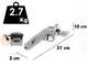 BlackStone 450-BP - Forbice elettrica da potatura - 36V 5.2Ah - Diametro di taglio 45mm