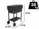 Seven Italy Doriano - Barbecue in ferro artigianale a carbone - 67,5x37cm