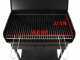 Seven Italy Doriano - Barbecue in ferro artigianale a carbone - 57,5x37cm