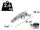 BlackStone 450-BP - Forbice elettrica da potatura su asta - 37V 5.2Ah - 250 cm - Diametro di taglio 45mm