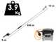 BlackStone 450-BP - Forbice elettrica da potatura su asta - 37V 5.2Ah - 250 cm