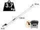BlackStone 450-BP - Forbice elettrica da potatura su asta - 37V 5.2Ah - 150 cm