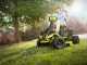 Ryobi RM480E - Trattorino rasaerba a batteria - taglio mulching - scarico laterale - 4x12V a piombo liquido