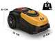 Mowox RM 600 Li BT - Robot rasaerba - Con cavo perimetrale - Batteria al litio 28V 2Ah