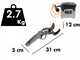 BlackStone 500-BP - Forbice elettrica da potatura su asta - 37V 5.2Ah - 200 cm  - Diametro di taglio 40mm
