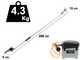 BlackStone 500-BP - Forbice elettrica da potatura su asta - 37V 5.2Ah - 200 cm