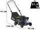 BullMach PARIS - 40 IP - Tagliaerba a scoppio - Motore da 4HP - Taglio 40cm