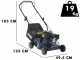 BullMach PARIS - 40 P - Tagliaerba a scoppio - Motore da 4HP - Taglio 40cm
